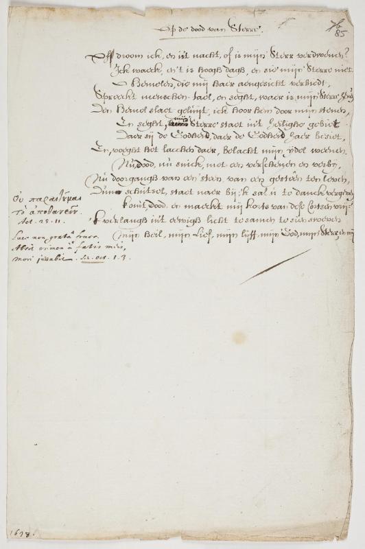 Achterkant van Constantijn en Christiaan Huygens