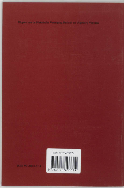 Achterkant van De oudste stadsrekeningen van Dordrecht 1283-1287