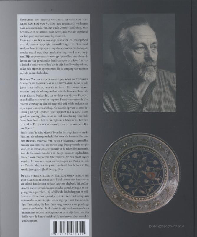 Achterkant van Ben van Voorn