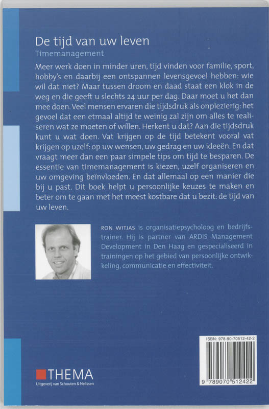 Achterkant van De tijd van uw leven