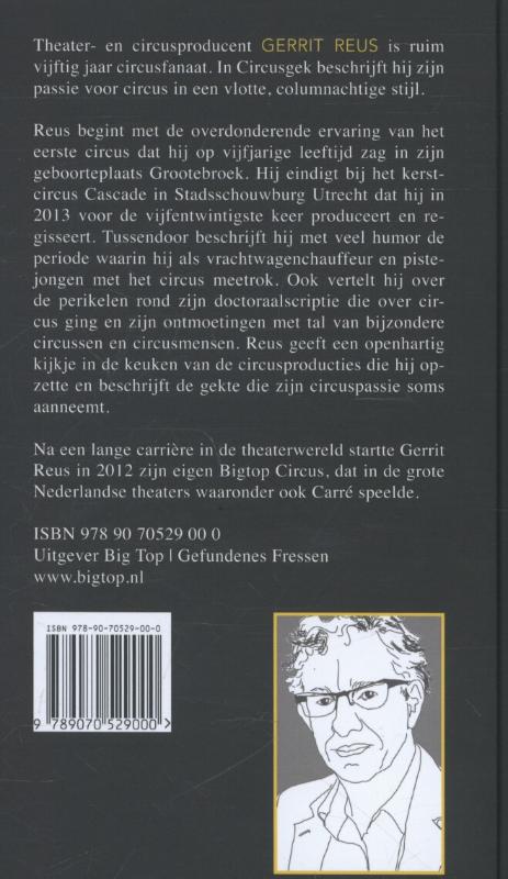 Achterkant van Circusgek