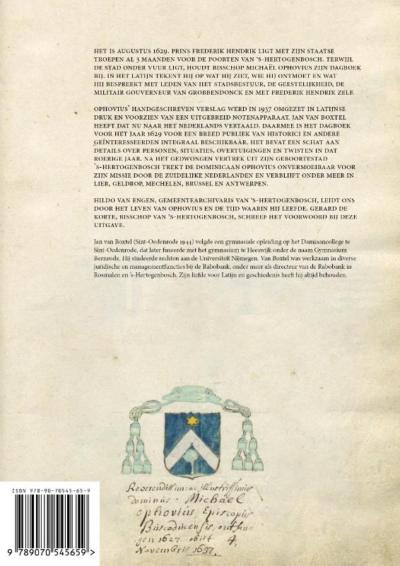 Achterkant van Michaël Ophovius, bisschop van ’s-Hertogenbosch
