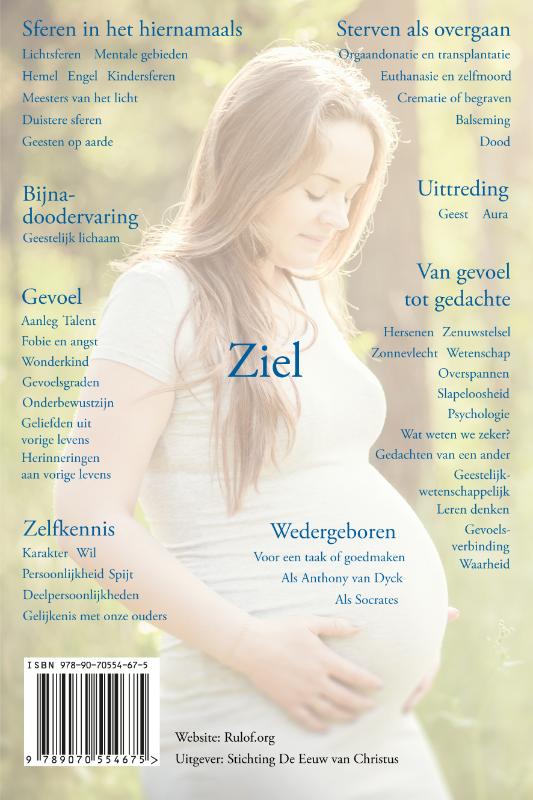Achterkant van Hiernamaals en reïncarnatie