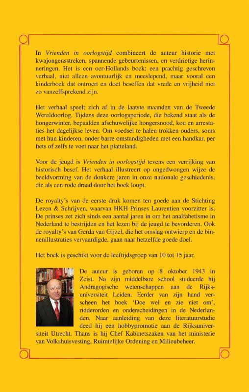 Achterkant van Vrienden in oorlogstijd