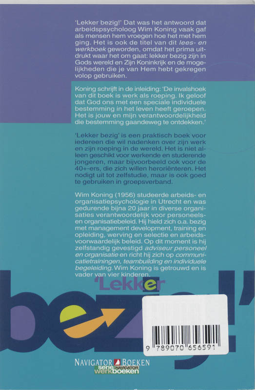 Achterkant van Lekker bezig!