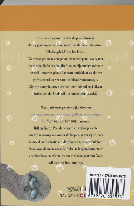 Achterkant van Van droom tot doel