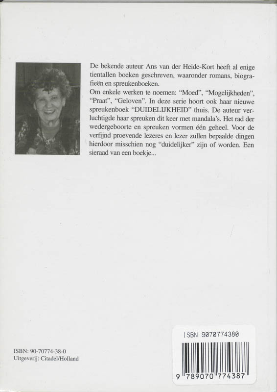 Achterkant van Duidelijkheid