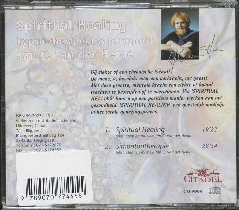 Achterkant van Spiritual healing
