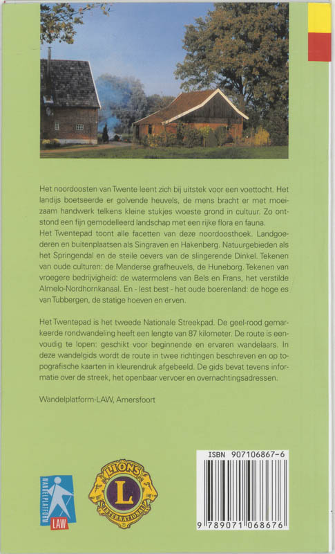 Achterkant van Twentepad