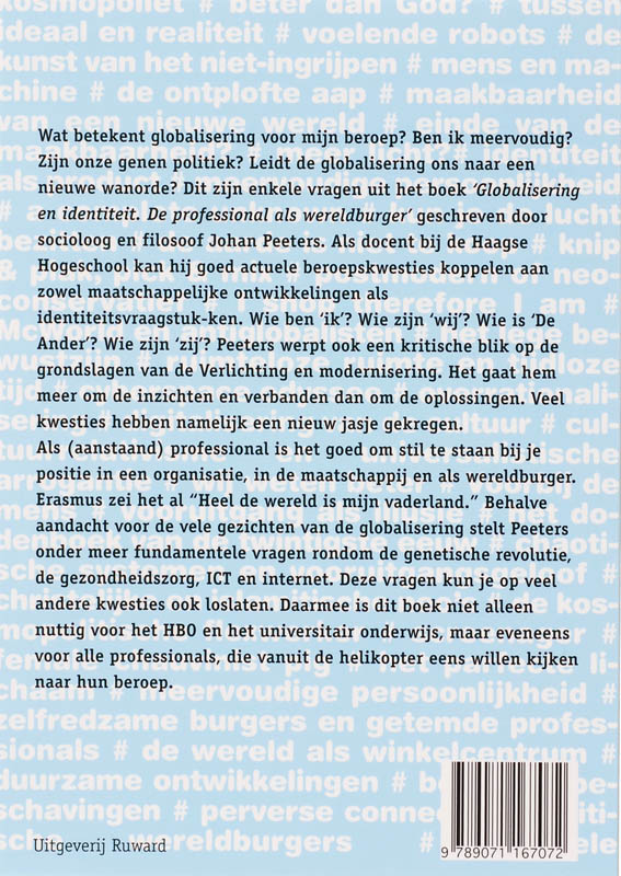 Achterkant van Globalisering en identiteit