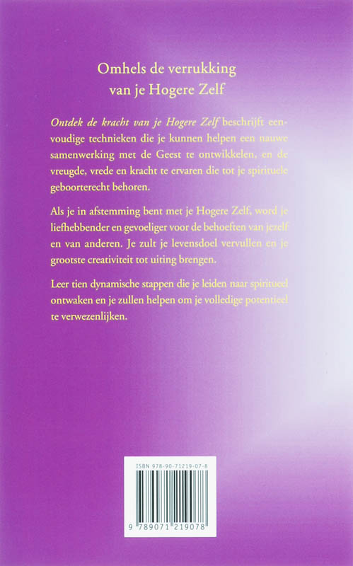 Achterkant van Ontdek de kracht van je hogere zelf