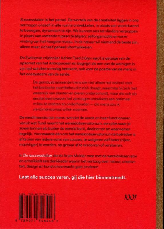 Achterkant van De successtaker