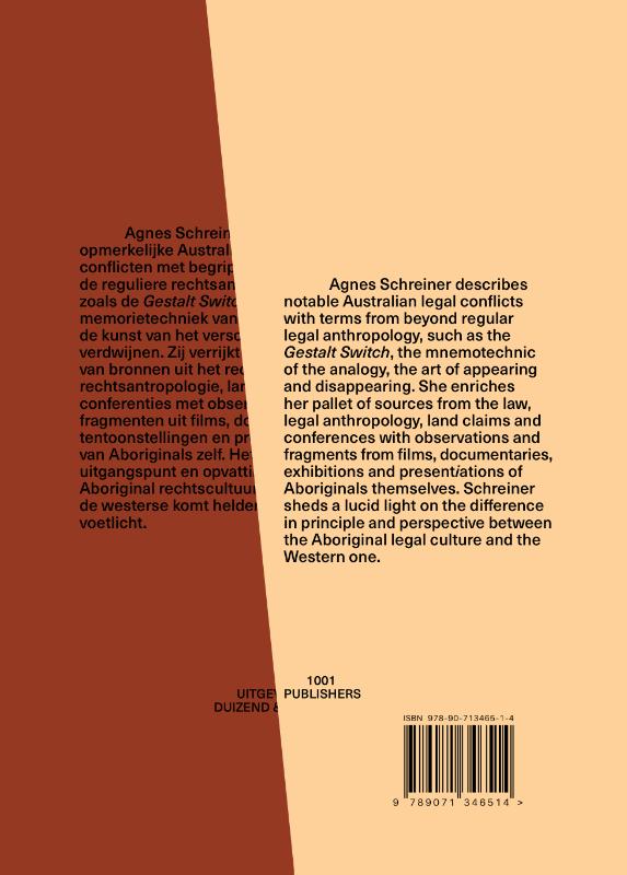Achterkant van Volgens Aboriginal recht ... / According to Aboriginal Law ...