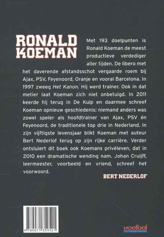 Achterkant van Ronald Koeman