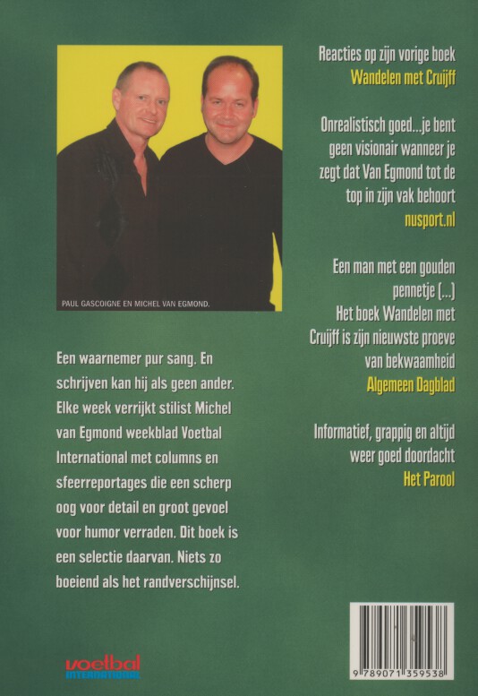 Achterkant van Een avond met Paul Gascoigne