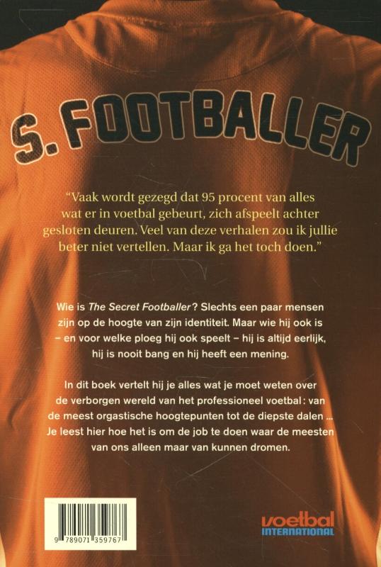 Achterkant van I am the secret footballer