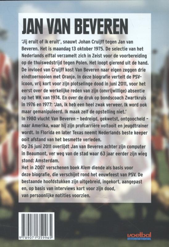 Achterkant van Jan van Beveren