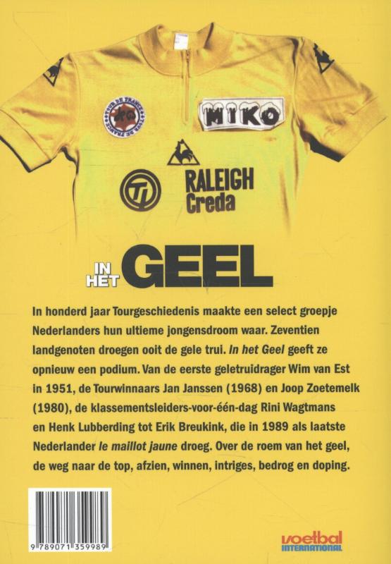 Achterkant van In het geel