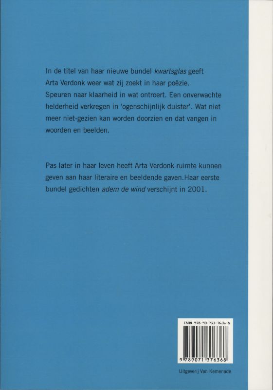 Achterkant van Kwartsglas