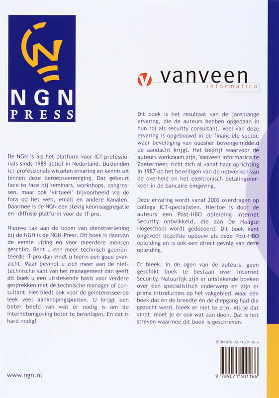 Achterkant van Internet security