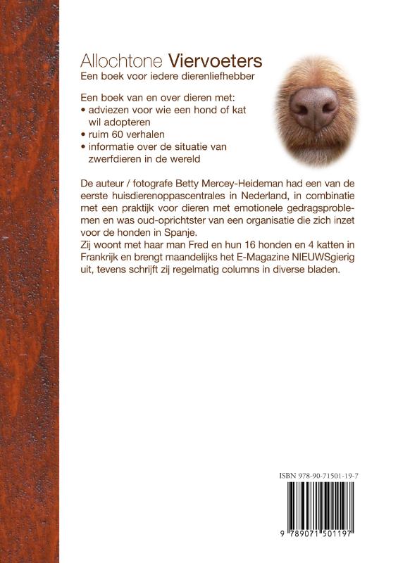 Achterkant van Allochtone Viervoeters