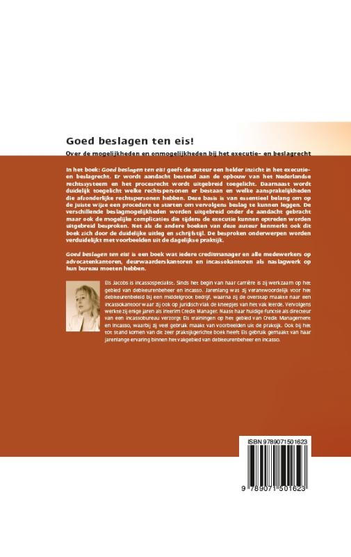 Achterkant van Goed beslagen ten eis