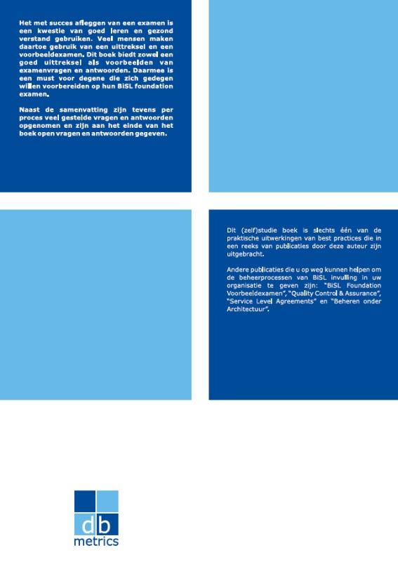 Achterkant van BiSL Foundation Zelfstudie