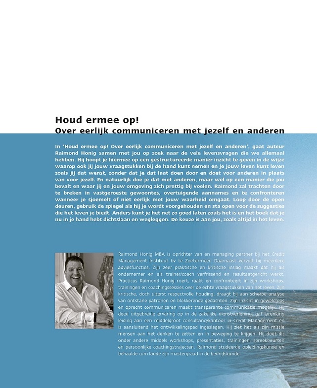 Achterkant van Houd ermee op!