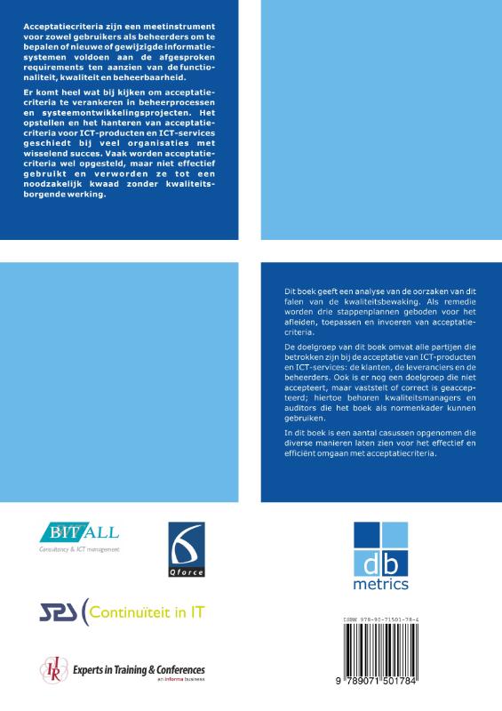 Achterkant van Acceptatiecriteria