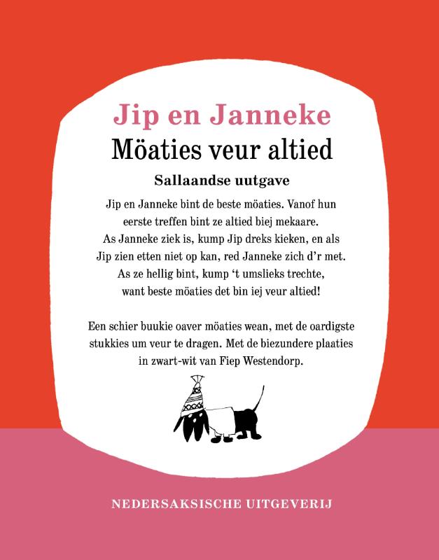 Achterkant van Jip en Janneke - Möaties veur altied