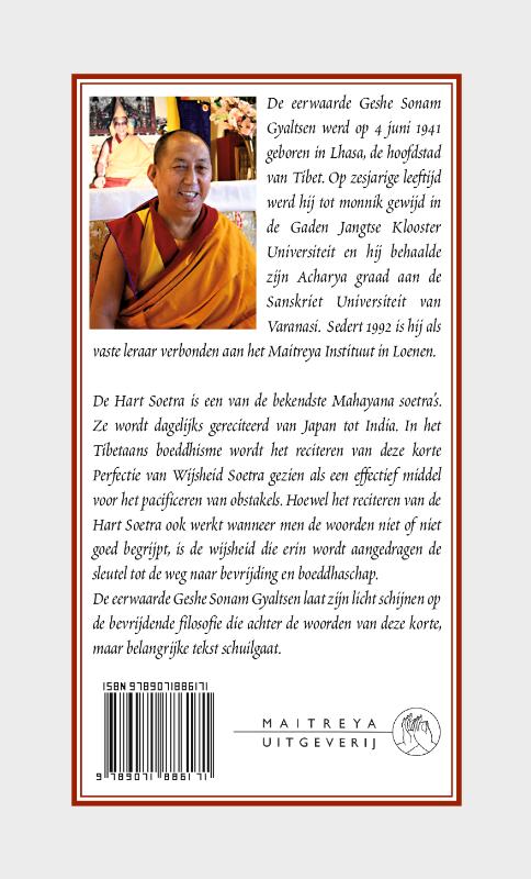Achterkant van De Hart soetra