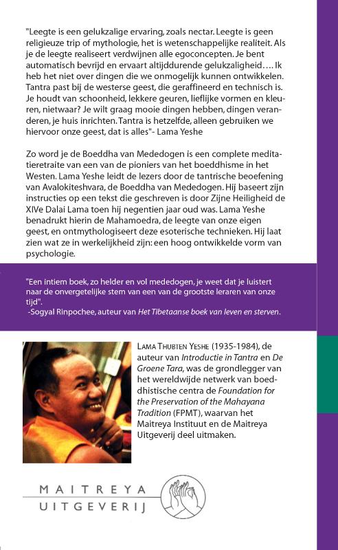 Achterkant van Zo word je de Boeddha van Mededogen
