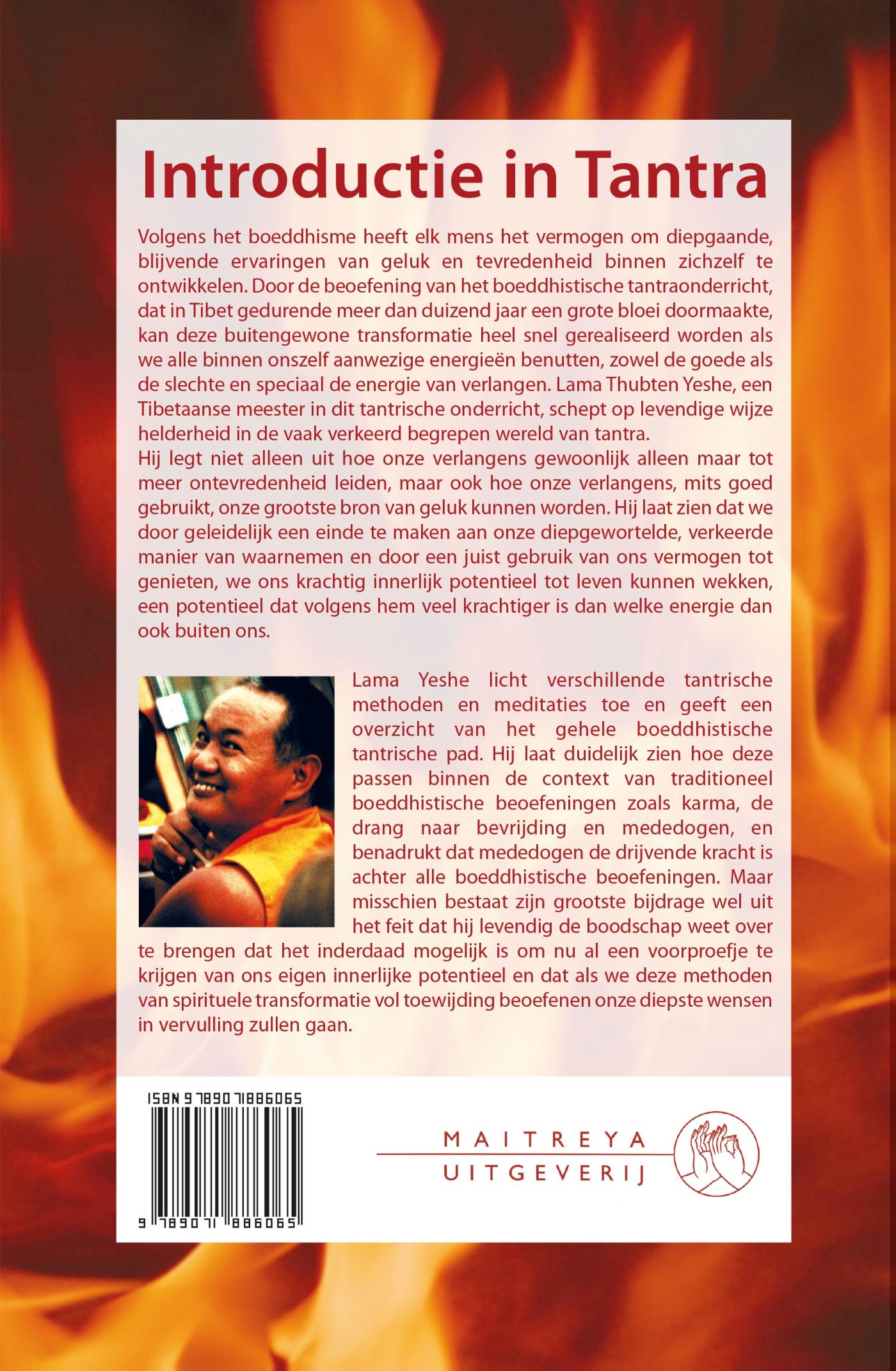 Achterkant van Introductie in Tantra