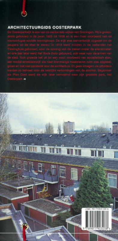 Achterkant van Architectuurgids Oosterparkwijk