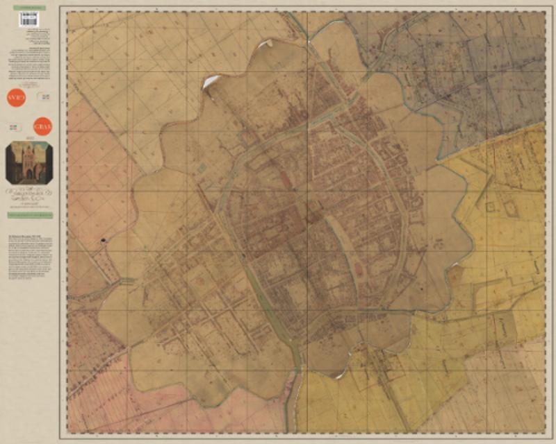 Achterkant van Stadskaart Groningen