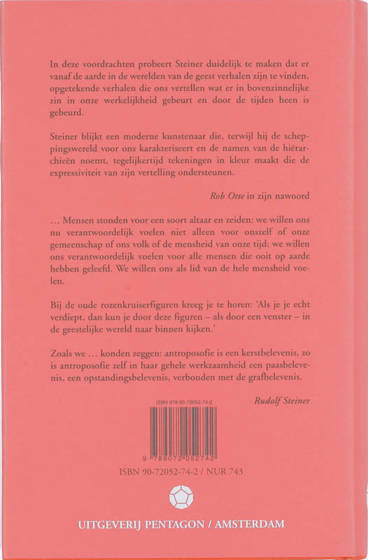 Achterkant van De opstanding van de geest