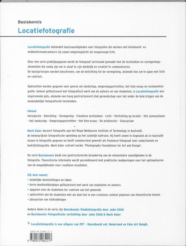 Achterkant van Basiskennis Locatiefotografie