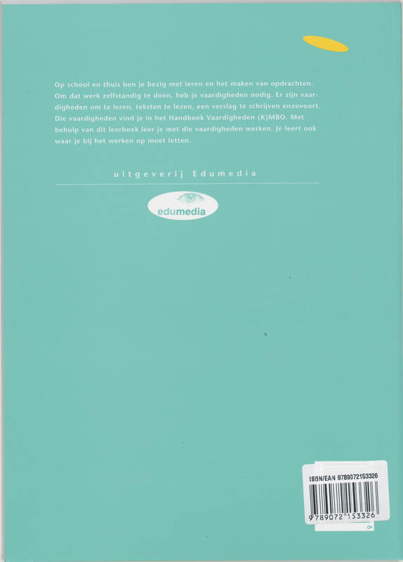 Achterkant van Leerboek