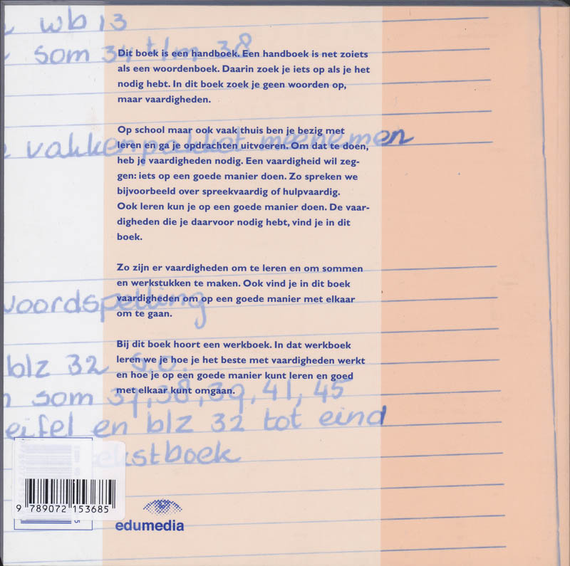 Achterkant van Leerlingenboek