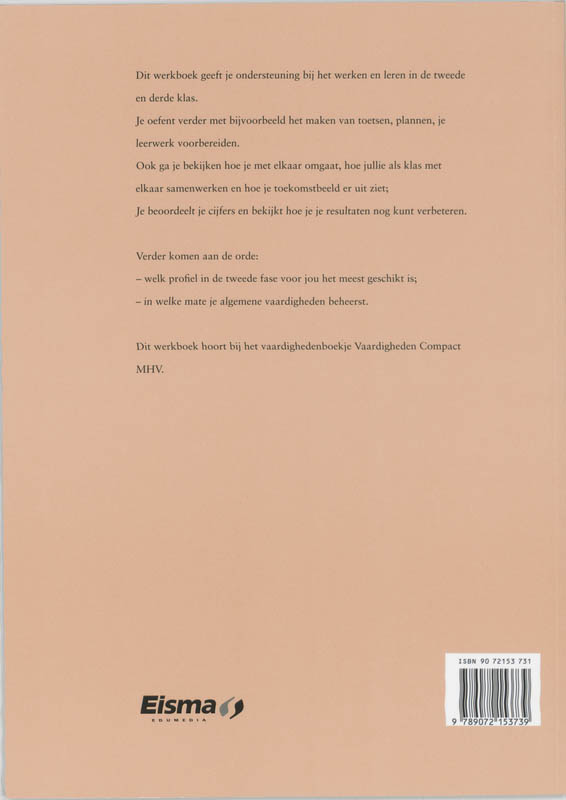 Achterkant van Werkboek