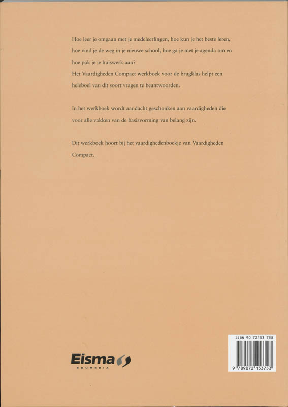 Achterkant van Werkboek