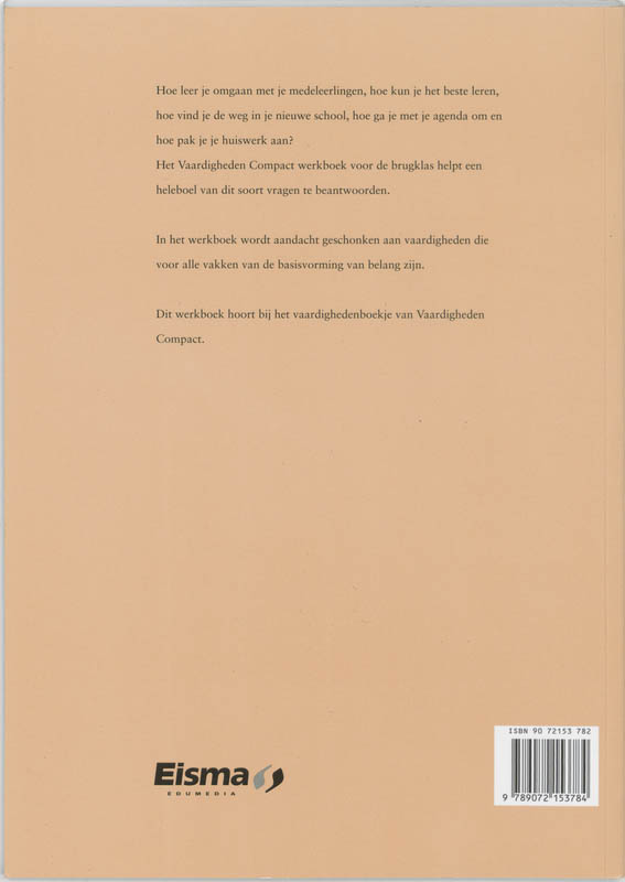 Achterkant van Werkboek