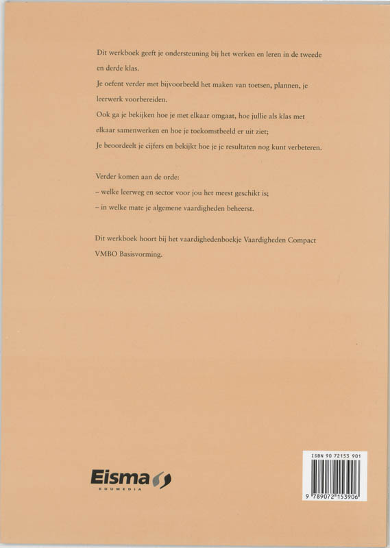 Achterkant van 2/3 Vmbo