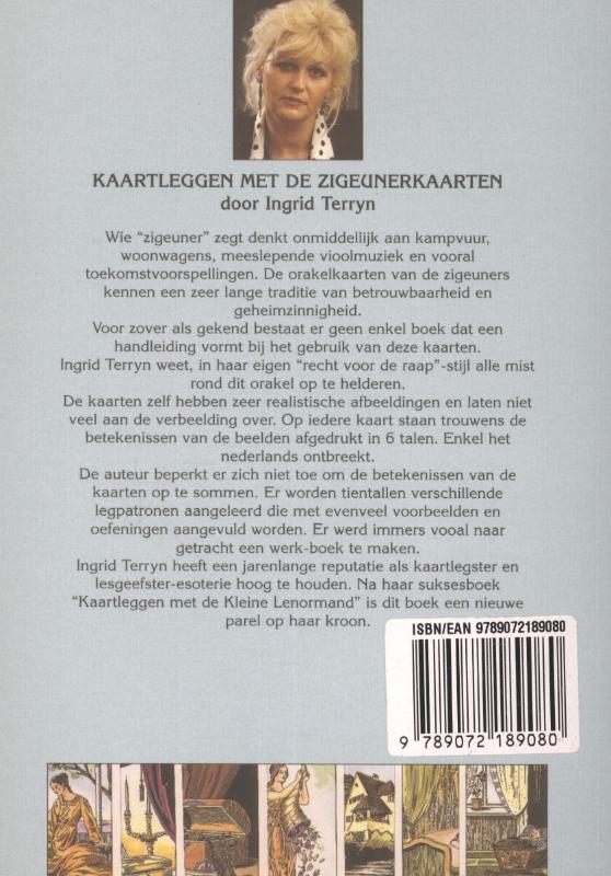 Achterkant van Kaartleggen met de zigeunerkaarten