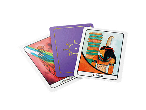 Achterkant van Tarot van Isis