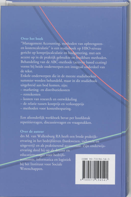 Achterkant van Management accounting