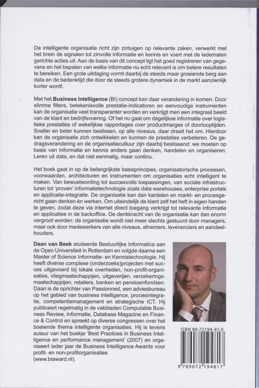 Achterkant van De intelligente organisatie