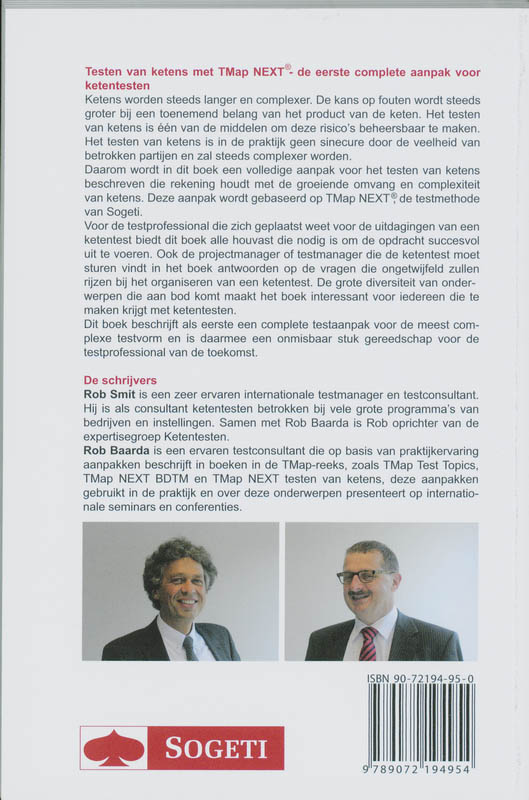 Achterkant van Testen van ketens met TMap NEXT