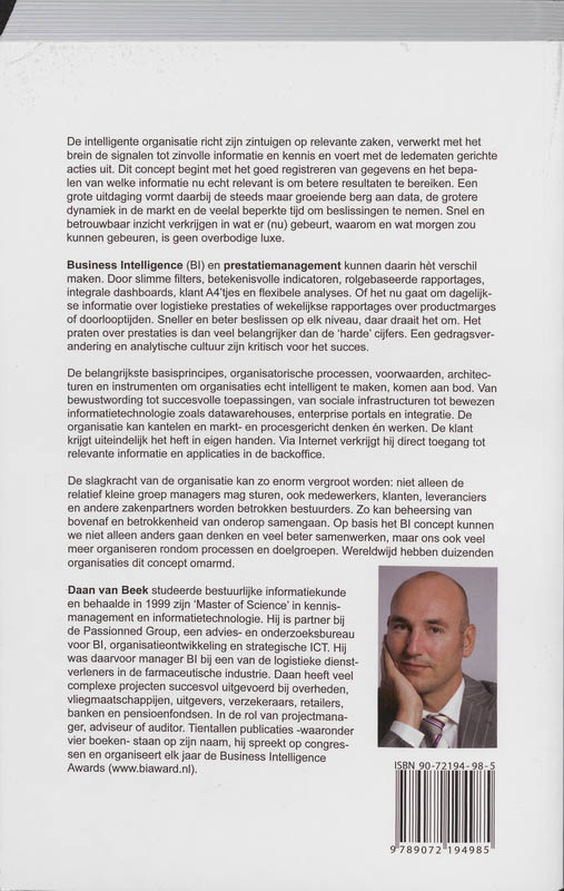 Achterkant van De intelligente organisatie