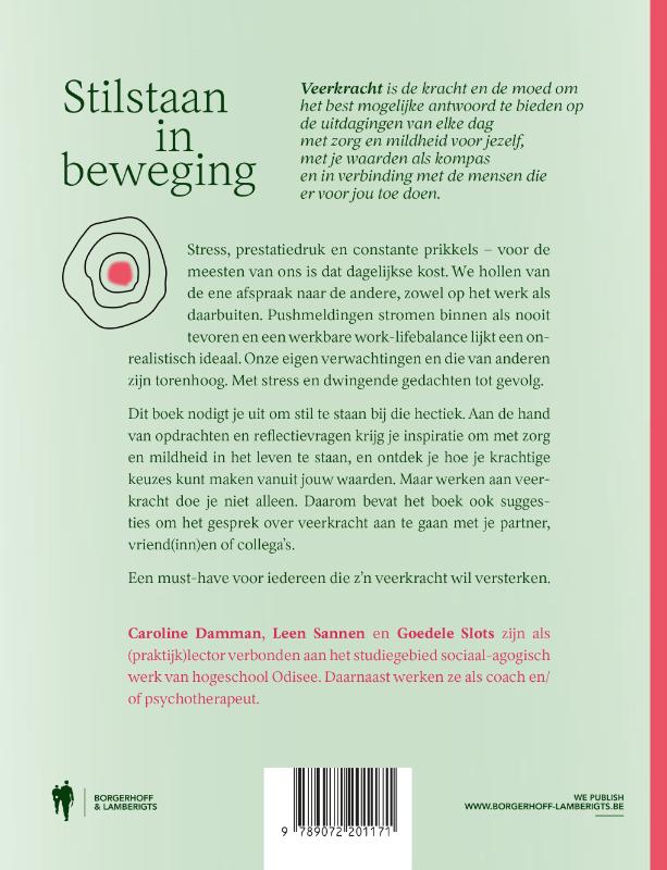 Achterkant van Stilstaan in beweging